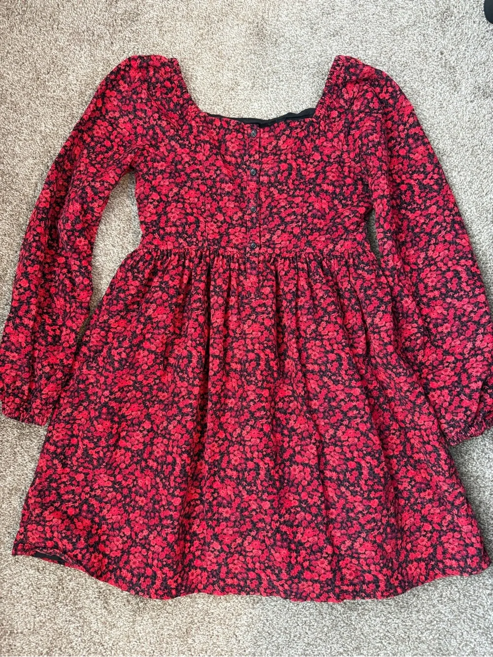 GAP Kids girls floral corduroy dress